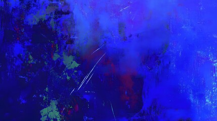 Fototapeta premium Abstract Blue Texture Painting Deep Vibrant Hues Canvas Art