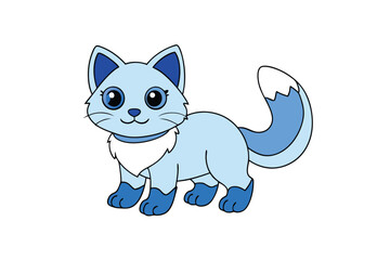 Cute Animal Vector art in Illustration on a White Background
