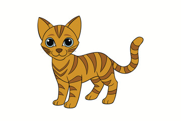 Cute Animal Vector art in Illustration on a White Background
