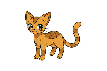 Cute Animal Vector art in Illustration on a White Background
