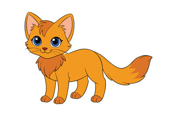 Cute Animal Vector art in Illustration on a White Background
