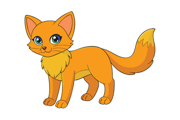 Cute Animal Vector art in Illustration on a White Background
