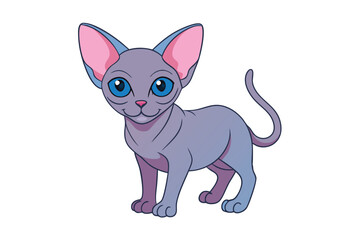 Cute Animal Vector art in Illustration on a White Background
