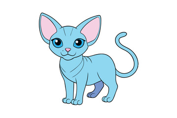 Cute Animal Vector art in Illustration on a White Background
