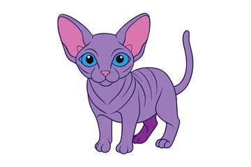 Cute Animal Vector art in Illustration on a White Background
