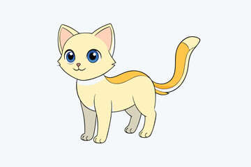 Cute Animal Vector art in Illustration on a White Background
