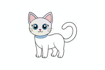 Cute Animal Vector art in Illustration on a White Background
