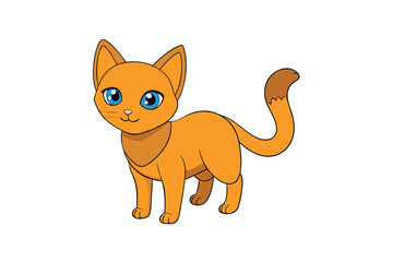 Cute Animal Vector art in Illustration on a White Background
