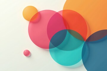 Overlapping circles illustrating resource demand vs availability, graph, illustration