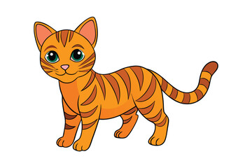 Cute Animal Vector art in Illustration on a White Background
