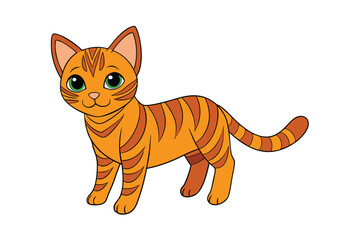 Cute Animal Vector art in Illustration on a White Background
