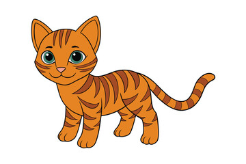 Cute Animal Vector art in Illustration on a White Background
