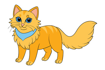 Cute Animal Vector art in Illustration on a White Background
