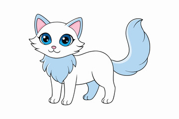 Cute Animal Vector art in Illustration on a White Background
