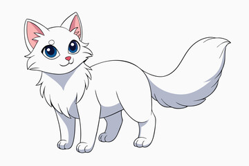 Cute Animal Vector art in Illustration on a White Background
