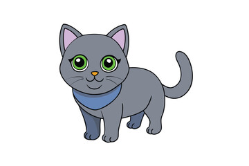 Obraz premium Cute Animal Vector art in Illustration on a White Background 