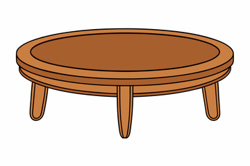 table isolated on white