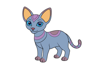 Cute Animal Vector art in Illustration on a White Background