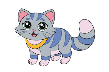 Cute Animal Vector art in Illustration on a White Background