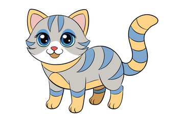 Cute Animal Vector art in Illustration on a White Background