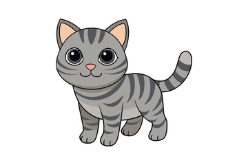 Cute Animal Vector art in Illustration on a White Background