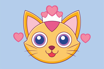 Cute Animal Vector art in Illustration on a White Background