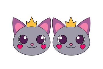 Cute Animal Vector art in Illustration on a White Background