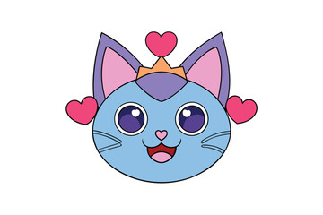 Cute Animal Vector art in Illustration on a White Background