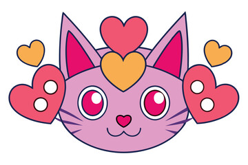 Cute Animal Vector art in Illustration on a White Background