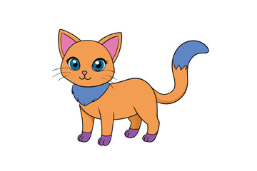 Cute Animal Vector art in Illustration on a White Background