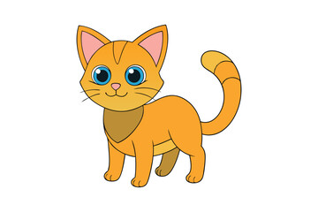 Cute Animal Vector art in Illustration on a White Background