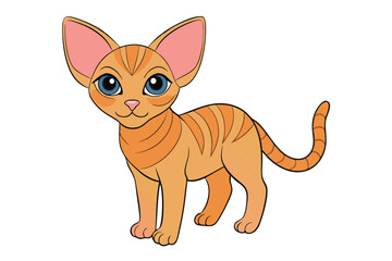 Cute Animal Vector art in Illustration on a White Background
