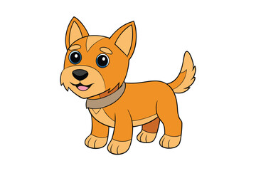 Cute Animal Vector art in Illustration on a White Background