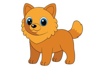 Cute Animal Vector art in Illustration on a White Background