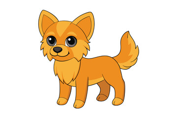 Cute Animal Vector art in Illustration on a White Background