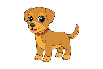 Cute Animal Vector art in Illustration on a White Background