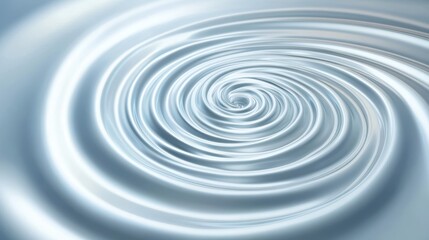 Tranquil blue water ripples, a mesmerizing spiral of calm and abstract design mesmerizing