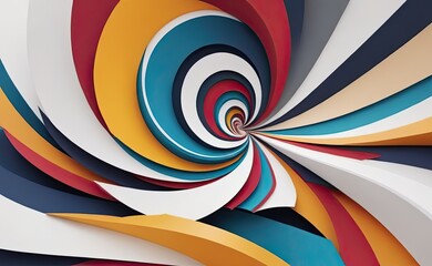 Obraz premium A mesmerizing abstract artwork depicting a swirling, organic form with a fiery core, emitting light and energy against a dark, cosmic backdrop.