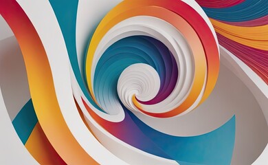 Obraz premium A mesmerizing abstract artwork depicting a swirling, organic form with a fiery core, emitting light and energy against a dark, cosmic backdrop.