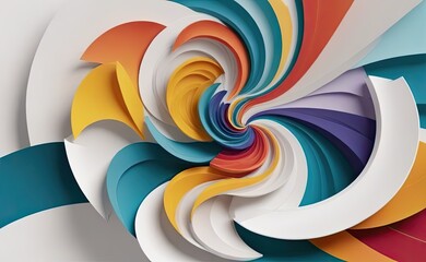 Obraz premium A mesmerizing abstract artwork depicting a swirling, organic form with a fiery core, emitting light and energy against a dark, cosmic backdrop.