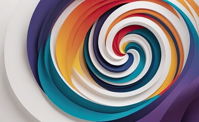 Fototapeta premium A mesmerizing abstract artwork depicting a swirling, organic form with a fiery core, emitting light and energy against a dark, cosmic backdrop.