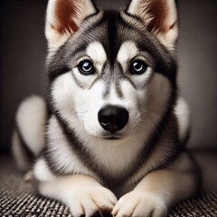 Obraz premium Husky Welpe