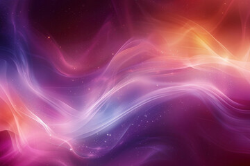 Obraz premium Smooth gradient of neon hues blending from purple to teal, creating a glowing, futuristic look