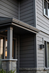 Modern Gray House Exterior: Architectural Design and Contemporary Home Facade