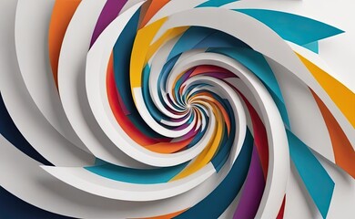 Obraz premium A mesmerizing abstract artwork depicting a swirling, organic form with a fiery core, emitting light and energy against a dark, cosmic backdrop.