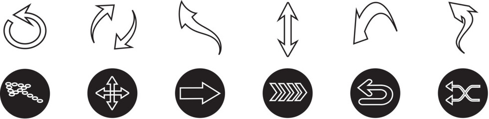 Arrows icon set