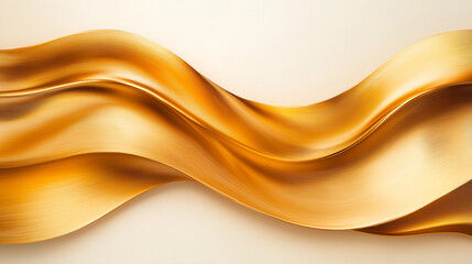 Golden Fluid Flow: A captivating abstract image of liquid gold flowing in a mesmerizing, sinuous wave, symbolizing luxury, elegance, and opulence. The golden hue evokes feelings of wealth, prestige.