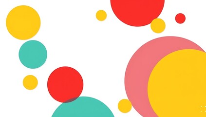 Colorful Circles Abstract Background Design