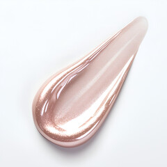 Close-up of shimmering, pearly cosmetic product swatch.  Elegant and luxurious texture.