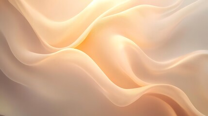 Fototapeta premium Abstract Beige Waves Flowing Softly